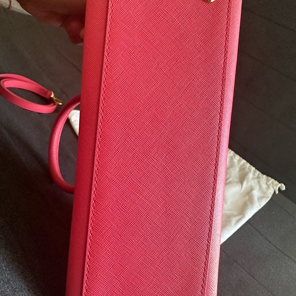 MCM pink Nuovo leather shoulder bag with crossbody strap. Authenic. - Picture 5 of 8